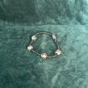 Vintage 90's child/teen handmade beaded bracelet